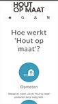 Mobile Screenshot of houtopmaat.nl