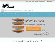 Tablet Screenshot of houtopmaat.nl